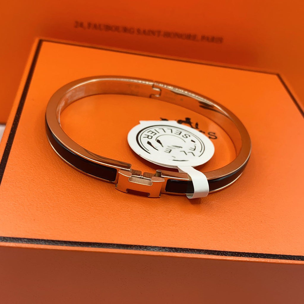 Aura CLASSIC HM CLIC SCHWARZ 8MM EMAILLE ARMBAND