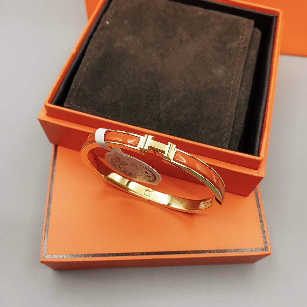 Aura CLASSIC HM CLIC ROTES 8MM EMAILLE ARMBAND