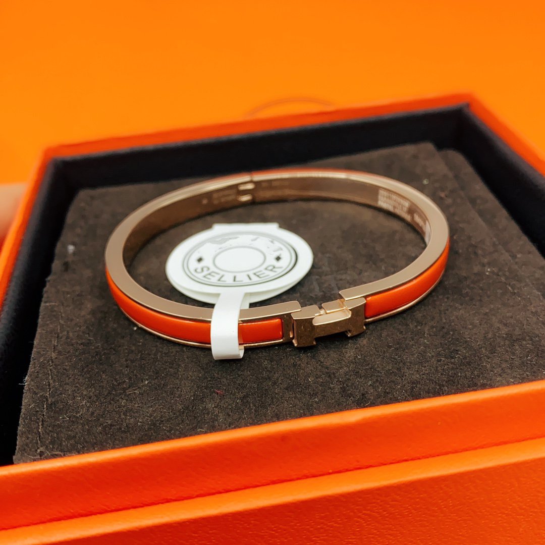 Aura CLASSIC HM CLIC ROTES 8MM EMAILLE ARMBAND