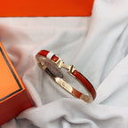 Aura CLASSIC HM CLIC ROTES 8MM EMAILLE ARMBAND