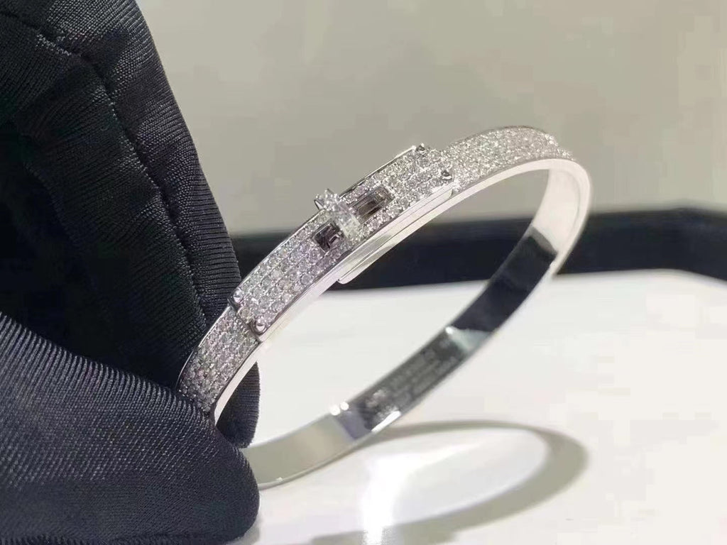 Aura HM KELLY ARMBAND IN SILBER MIT VOLLSTÄNDIGEM PAVE-DIAMANTEN