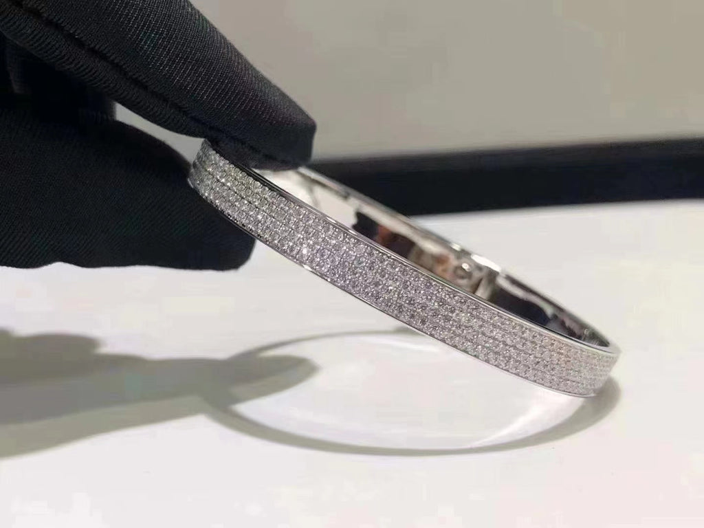 Aura HM KELLY ARMBAND IN SILBER MIT VOLLSTÄNDIGEM PAVE-DIAMANTEN