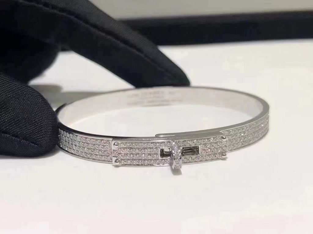 Aura HM KELLY ARMBAND IN SILBER MIT VOLLSTÄNDIGEM PAVE-DIAMANTEN