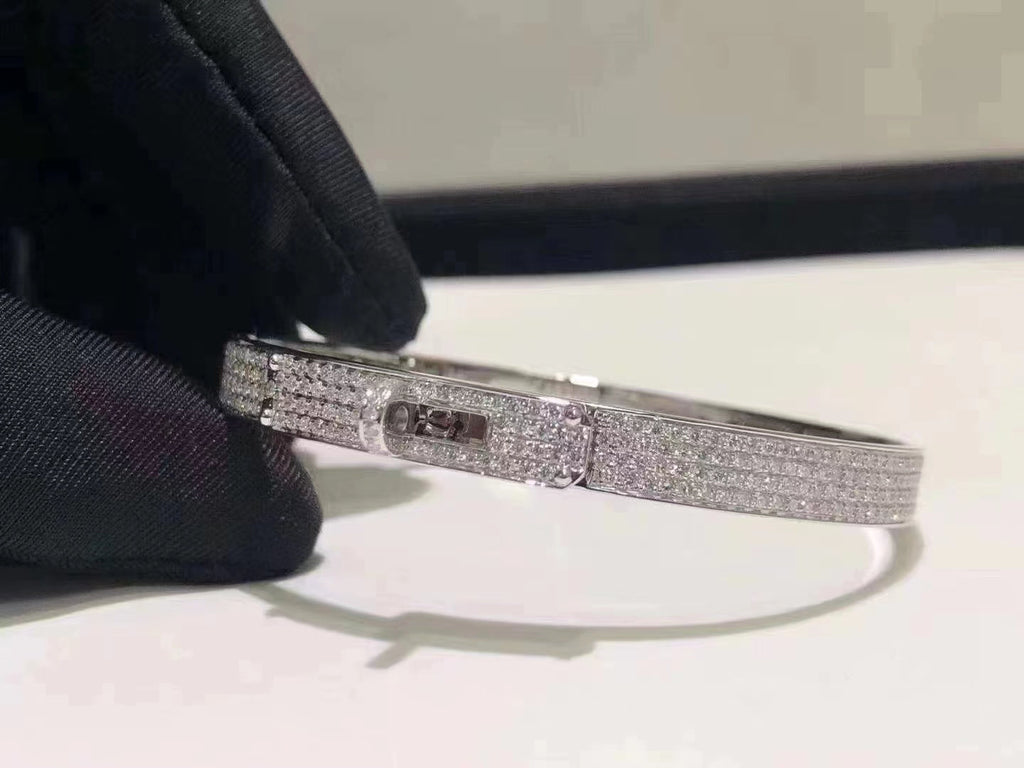 Aura HM KELLY ARMBAND IN SILBER MIT VOLLSTÄNDIGEM PAVE-DIAMANTEN