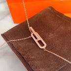 Aura HM HALSKETTE PLATIN ROSEGOLD DIAMANT