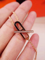 Aura HM HALSKETTE PLATIN ROSEGOLD DIAMANT
