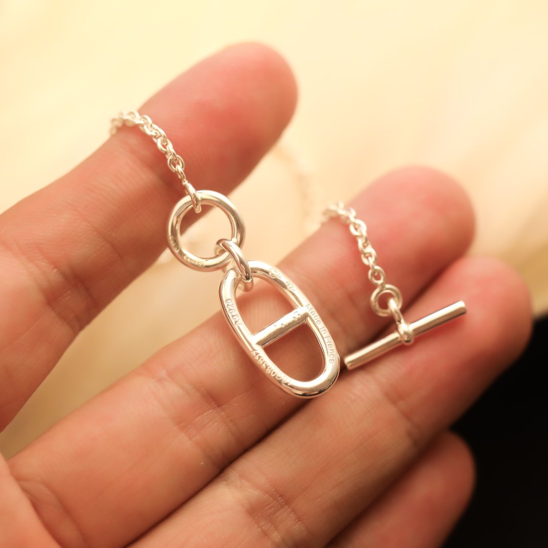 Aura HM ANKERKETTEN-ANHÄNGERKETTE STERLINGSILBER