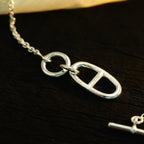 Aura HM ANKERKETTEN-ANHÄNGERKETTE STERLINGSILBER