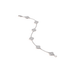 Aura CLOVER 6 MOTIV SILBER DIAMANTEN ARMBAND