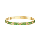 [Aura ] 2026 PAVE GEMSTONE LOVE BRACELET 6.1MM 10 DIAMANTEN