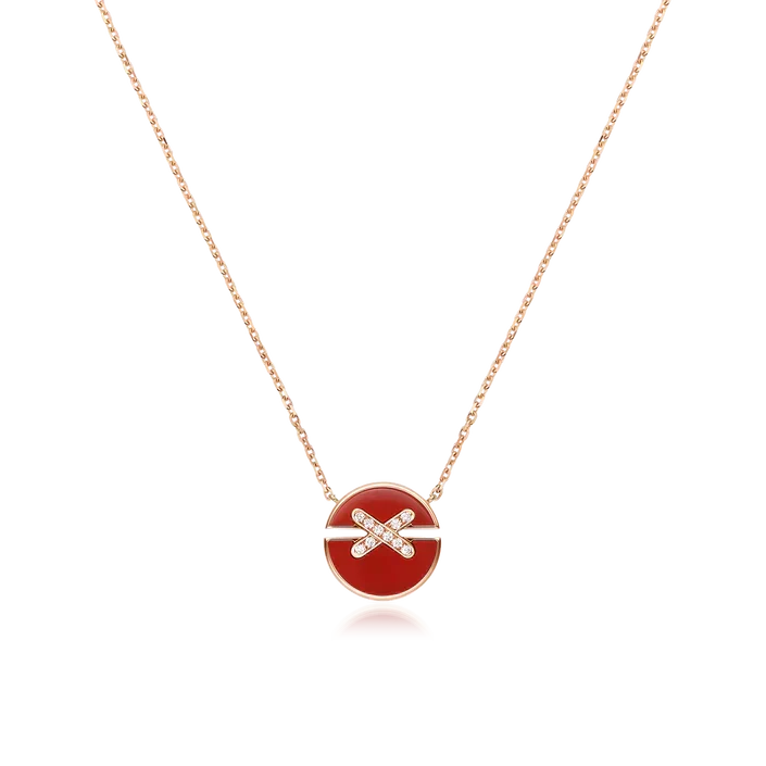 Aura JEUX DE ROSE GOLD DIAMOND NECKLACE