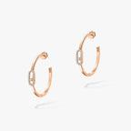 [Aura ] CREOLES MOVE UNO PM DIAMOND EARRINGS
