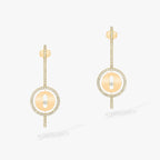 [Aura ]  MOVE ARROW OHRSTECKER AUS ROSÉGOLD MIT DIAMANTEN