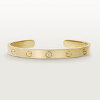 Aura LOVE BRACELET 6.1MM 1 DIAMOND OPEN CUFF