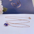 Aura AMULETTE ROSE GOLD AGATE NECKLACE