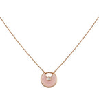 Aura AMULETTE ROSE GOLD PINK MOP NECKLACE
