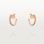 Aura JUSTE EARRINGS 12.75MM PINK GOLD DIAMOND