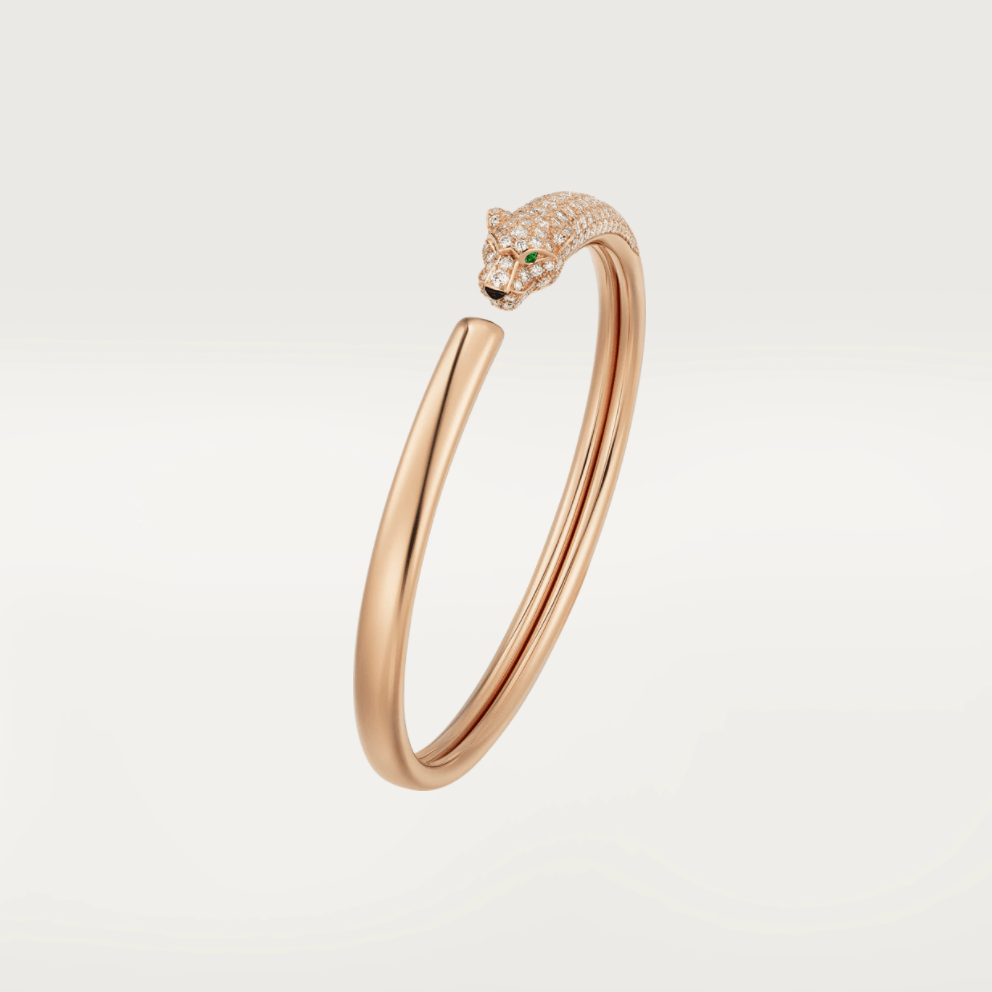 Aura PANTHERE ROSÉGOLD DIAMANT OFFENER ARMREIF