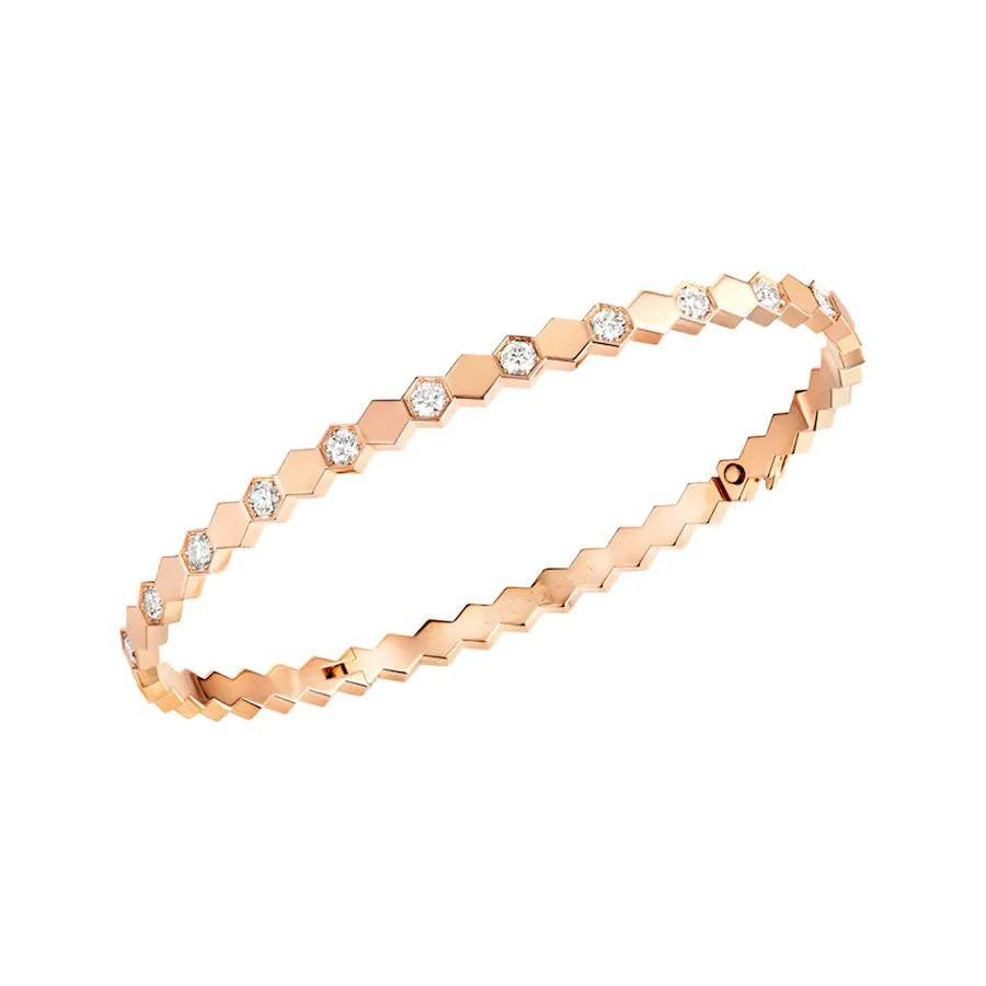 Aura BEE LOVE PINK GOLD DIAMOND BRACELET