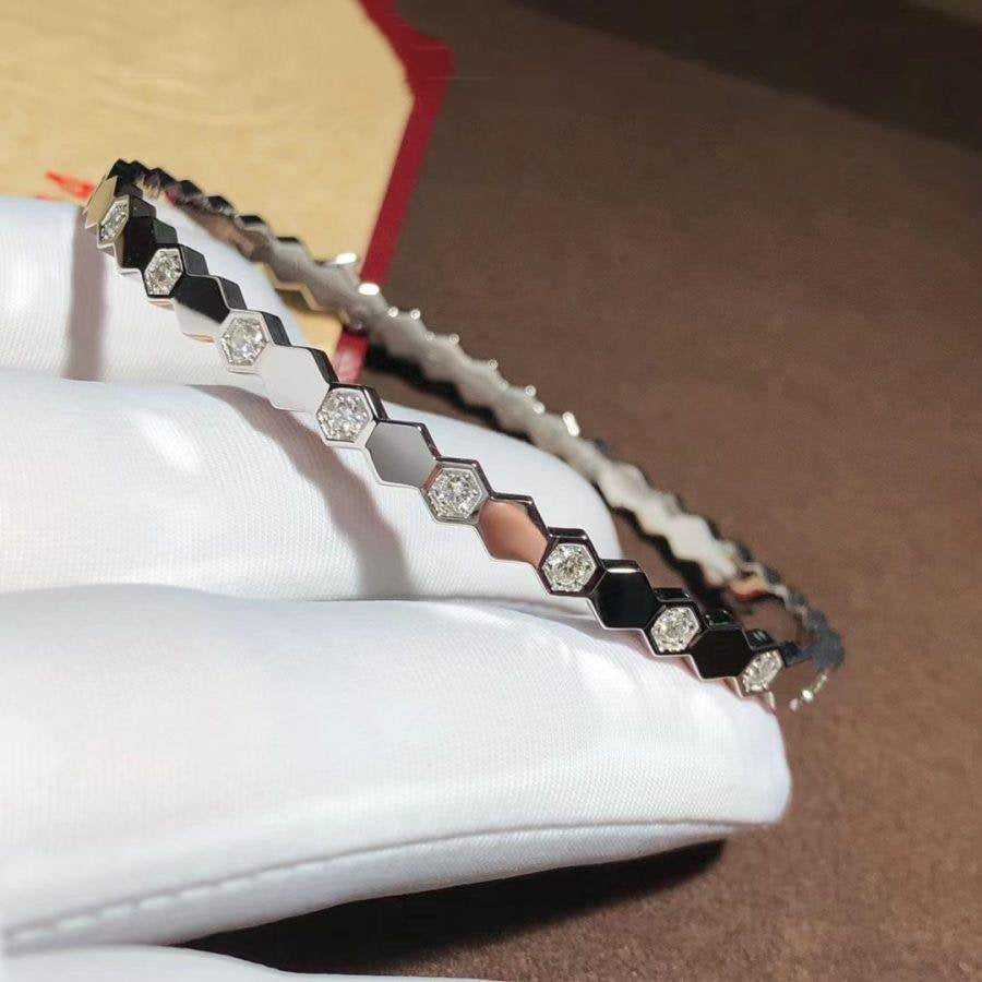 Aura BEE LOVE SILVER DIAMOND BRACELET