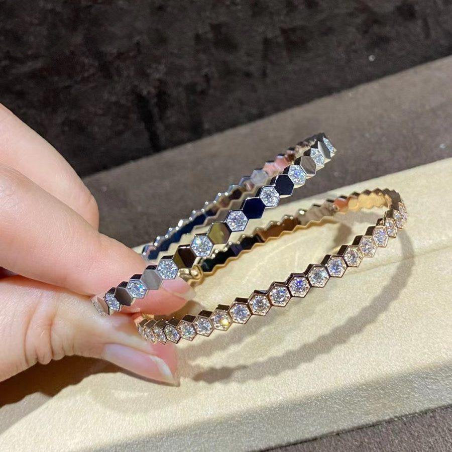 Aura BEE LOVE GOLD BRACELET FULL DIAMOND