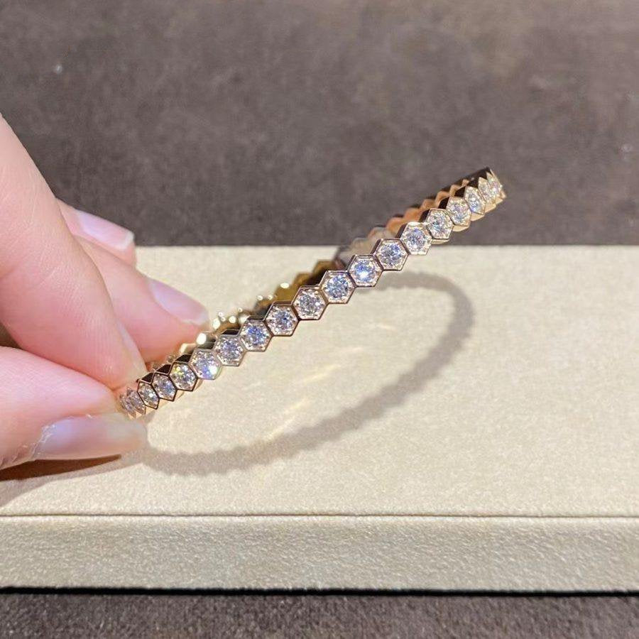 Aura BEE LOVE GOLD BRACELET FULL DIAMOND