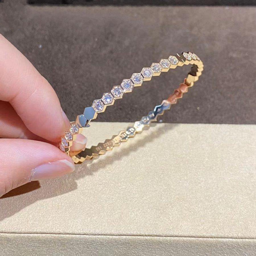 Aura BEE LOVE GOLD BRACELET FULL DIAMOND
