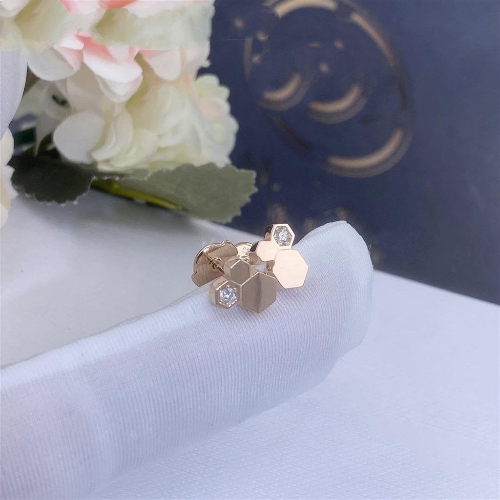Aura BEE LOVE PINK GOLD DIAMANT OHRRINGE