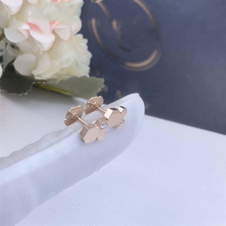 Aura BEE LOVE PINK GOLD DIAMANT OHRRINGE
