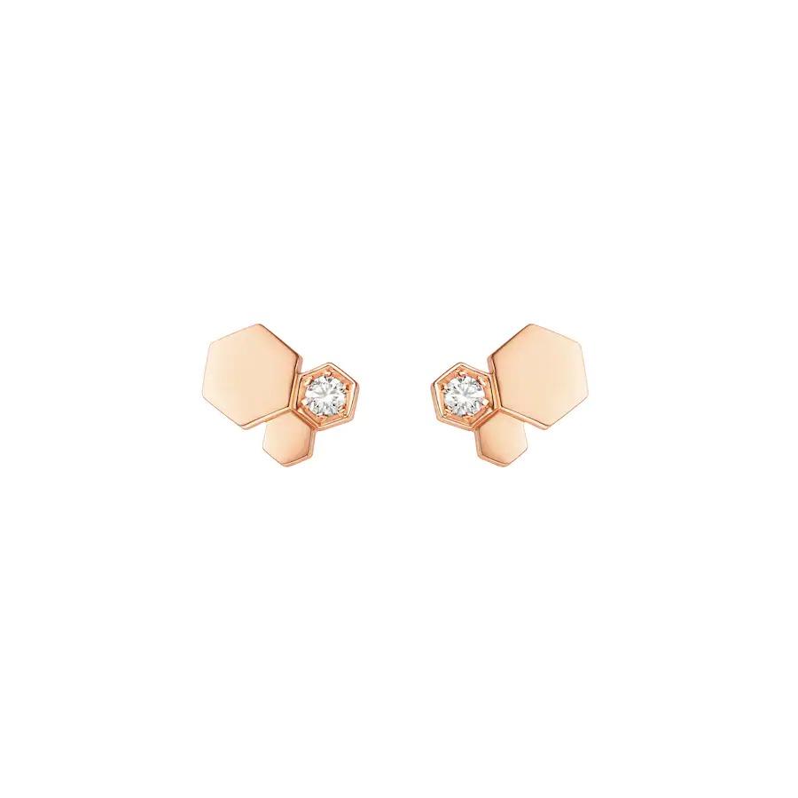 Aura BEE LOVE PINK GOLD DIAMANT OHRRINGE
