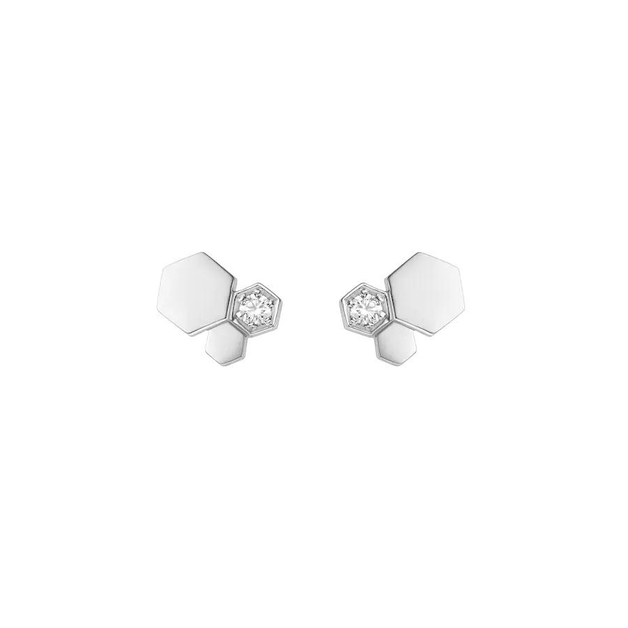 Aura BEE LOVE SILVER DIAMOND EARRINGS