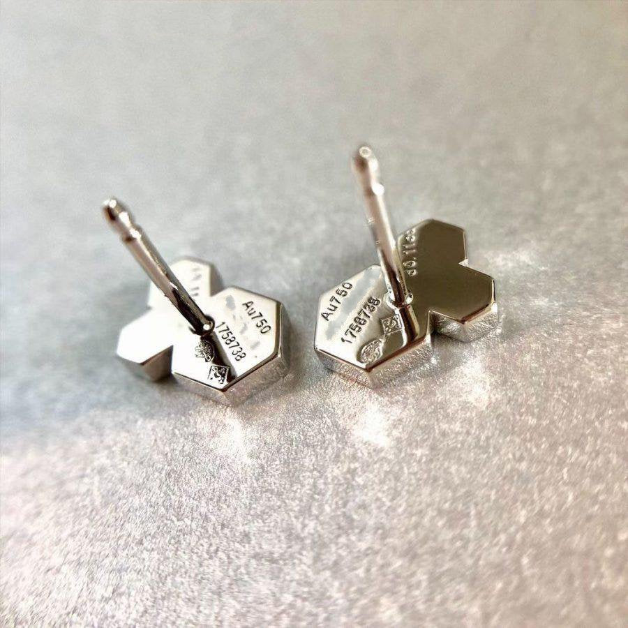 Aura BEE LOVE SILVER DIAMOND EARRINGS