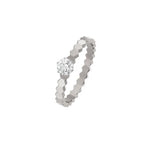 Aura BEE LOVE RING SILVER 1 DIAMOND