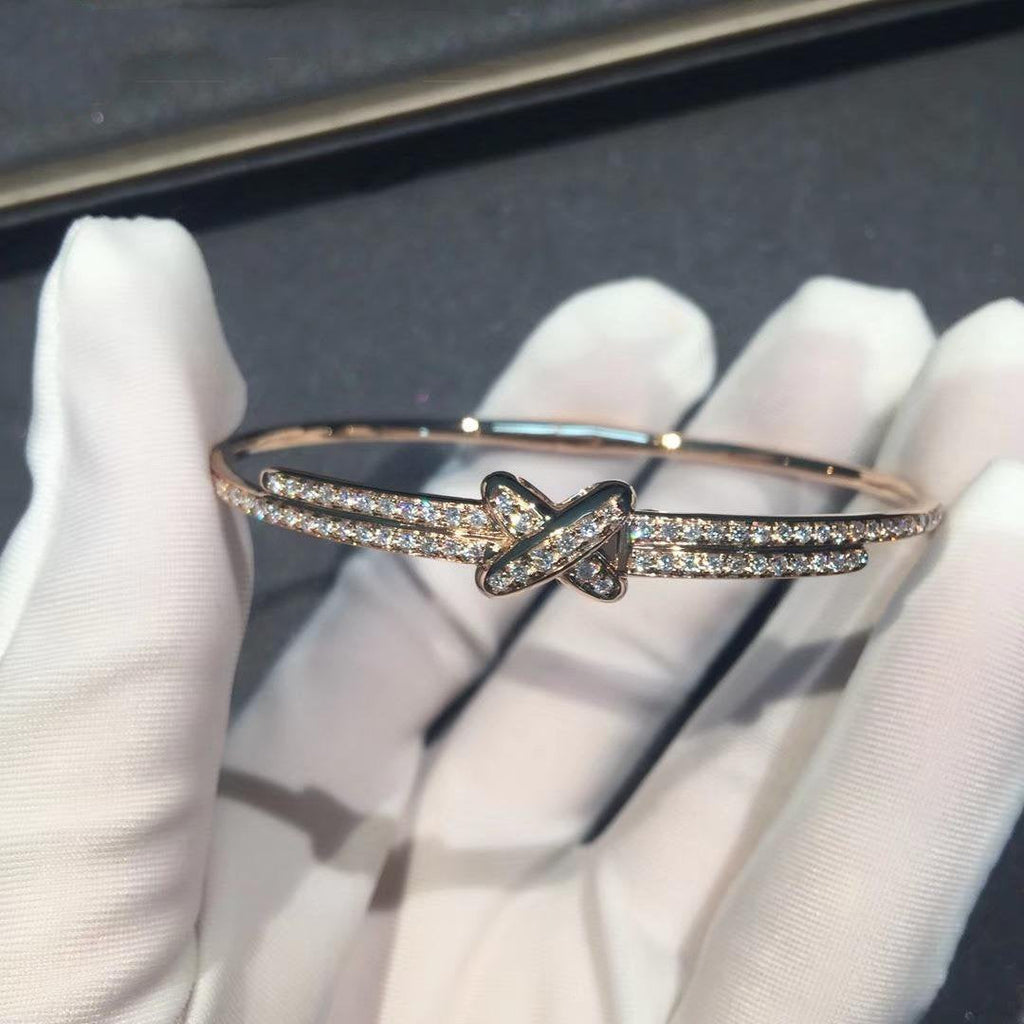Aura ARMBÄNDER-SET DIAMONDS PINK GOLD