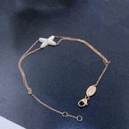Aura JEUX ARMBAND WEISS PERLMUTT ROSEGOLD 1 DIAMANT