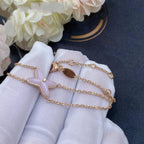 Aura JEWELS ARMBAND ROSA PERLMUTT ROSÉGOLD 1 DIAMANT