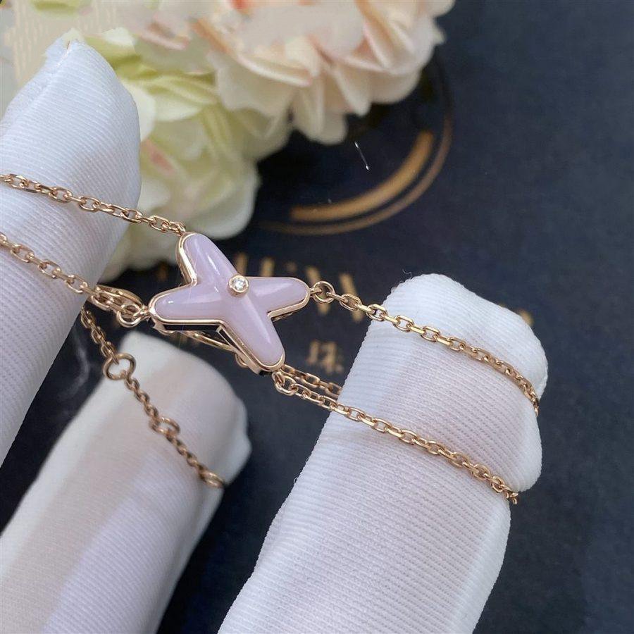 Aura JEWELS ARMBAND ROSA PERLMUTT ROSÉGOLD 1 DIAMANT