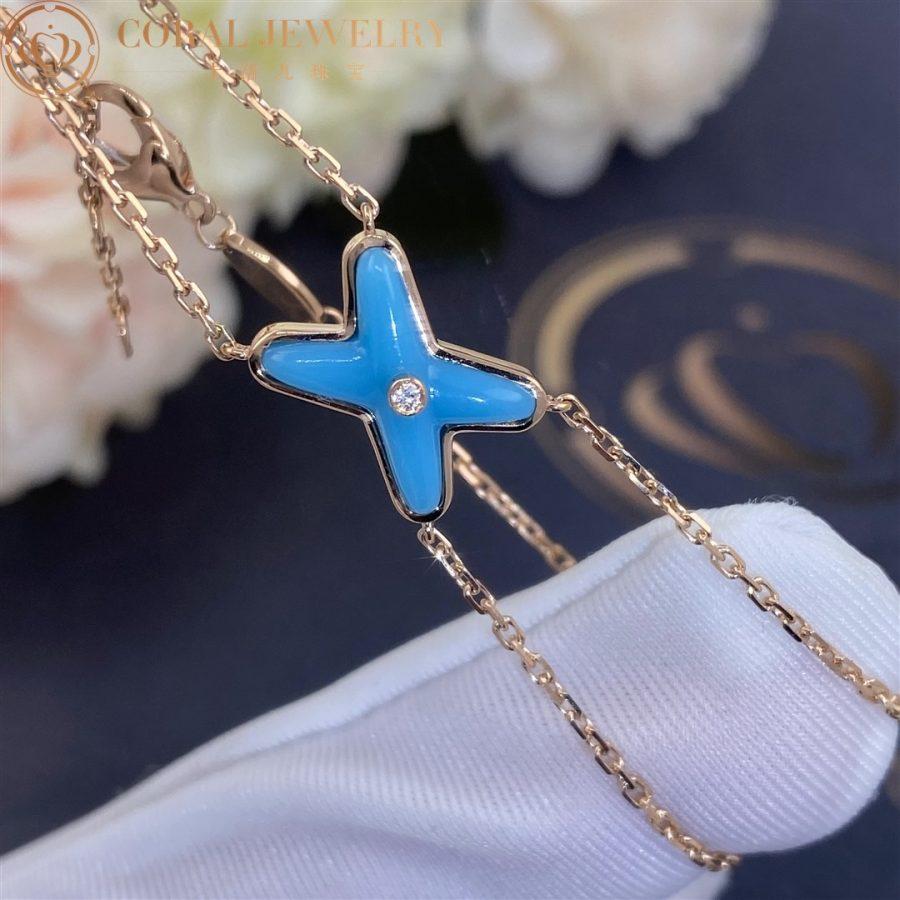 Aura JEUX BRACELET TURQUOISE PINK GOLD 1 DIAMOND