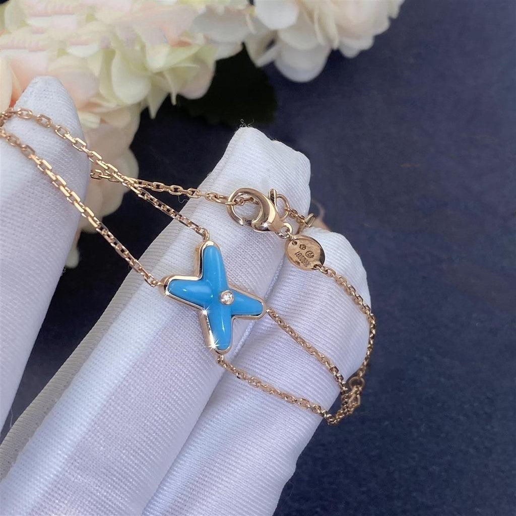 Aura SPIELE ARMBAND TÜRKIS ROSÉGOLD 1 DIAMANT