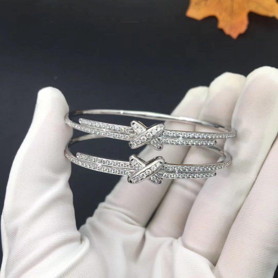 Aura ARMBAND-SET DIAMONDS SILVER