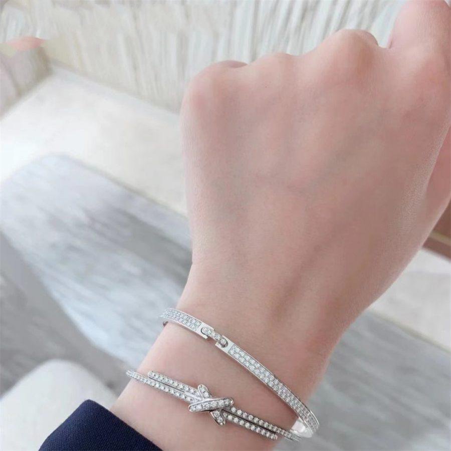 Aura ARMBAND-SET DIAMONDS SILVER