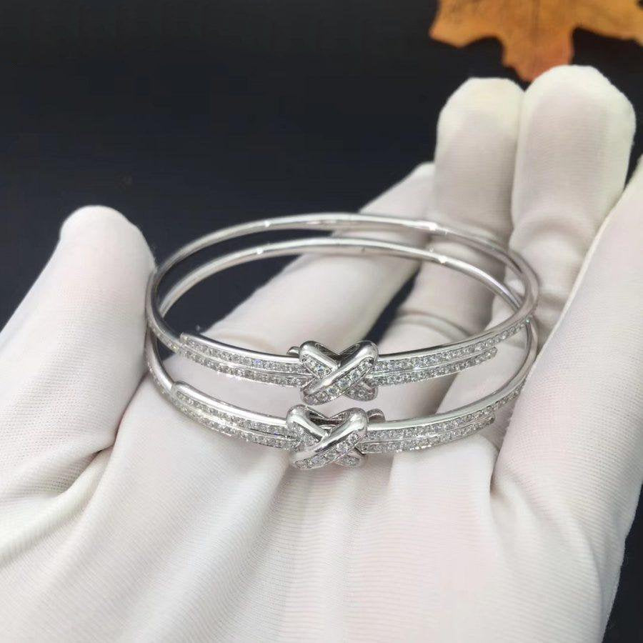 Aura ARMBAND-SET DIAMONDS SILVER