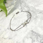 Aura JEUX BRACELET WHITE MOP SILVER 1 DIAMOND