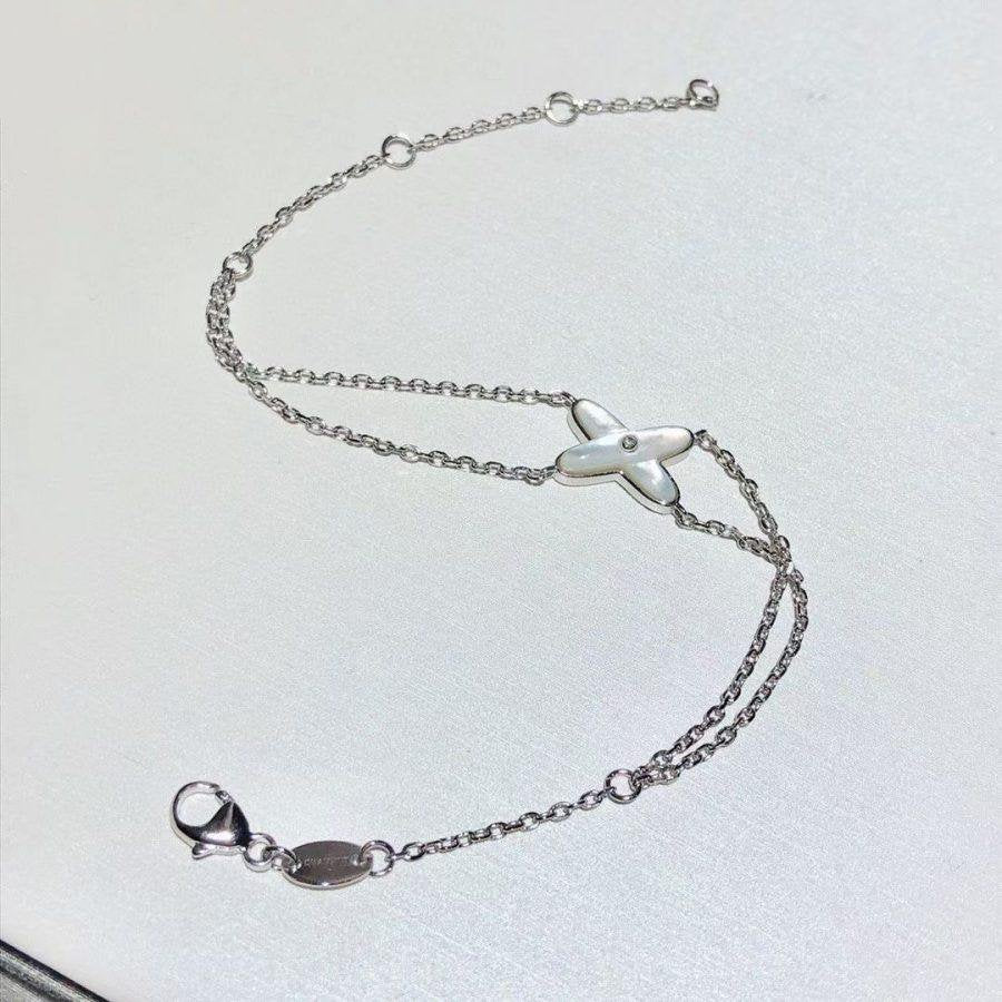 Aura JEUX BRACELET WHITE MOP SILVER 1 DIAMOND