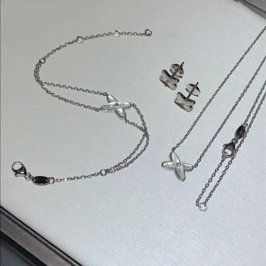 Aura JEUX BRACELET WHITE MOP SILVER 1 DIAMOND