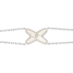 Aura JEUX BRACELET WHITE MOP SILVER 1 DIAMOND