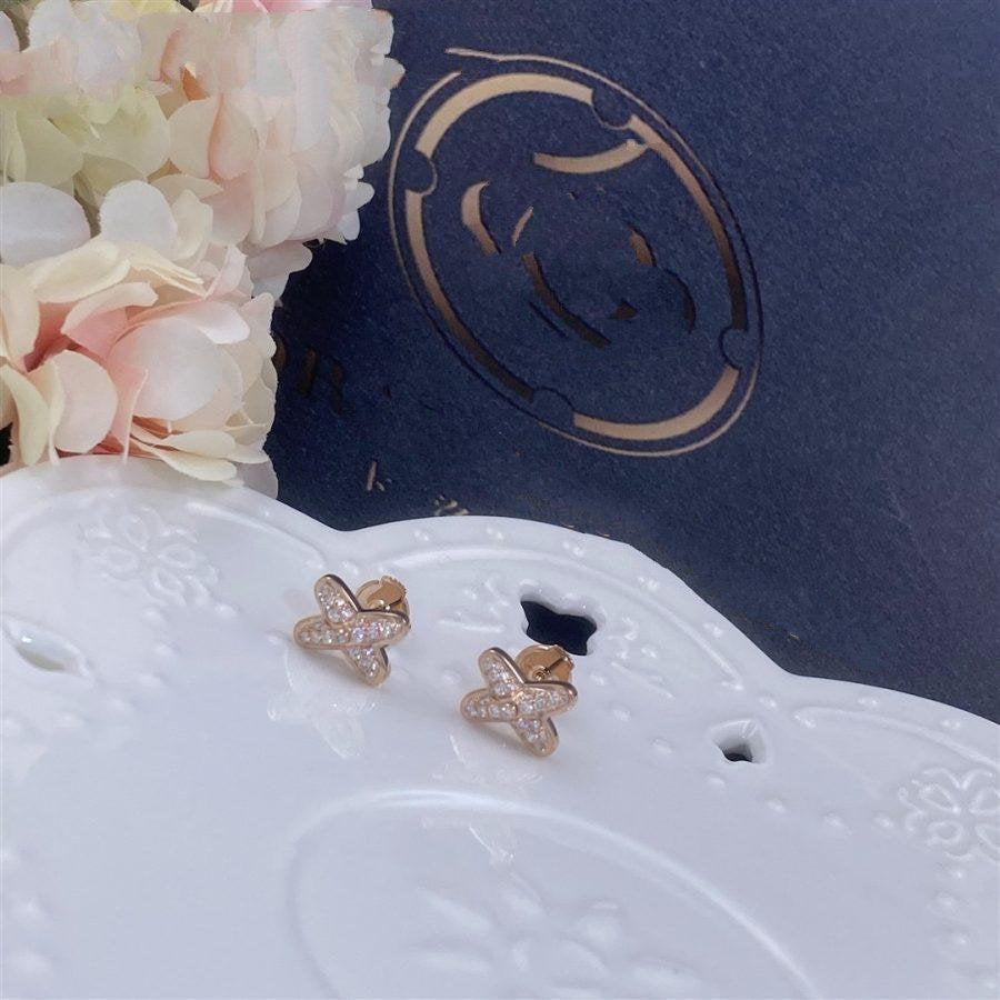 Aura JEUX DE PINK GOLD DIAMOND EARRINGS