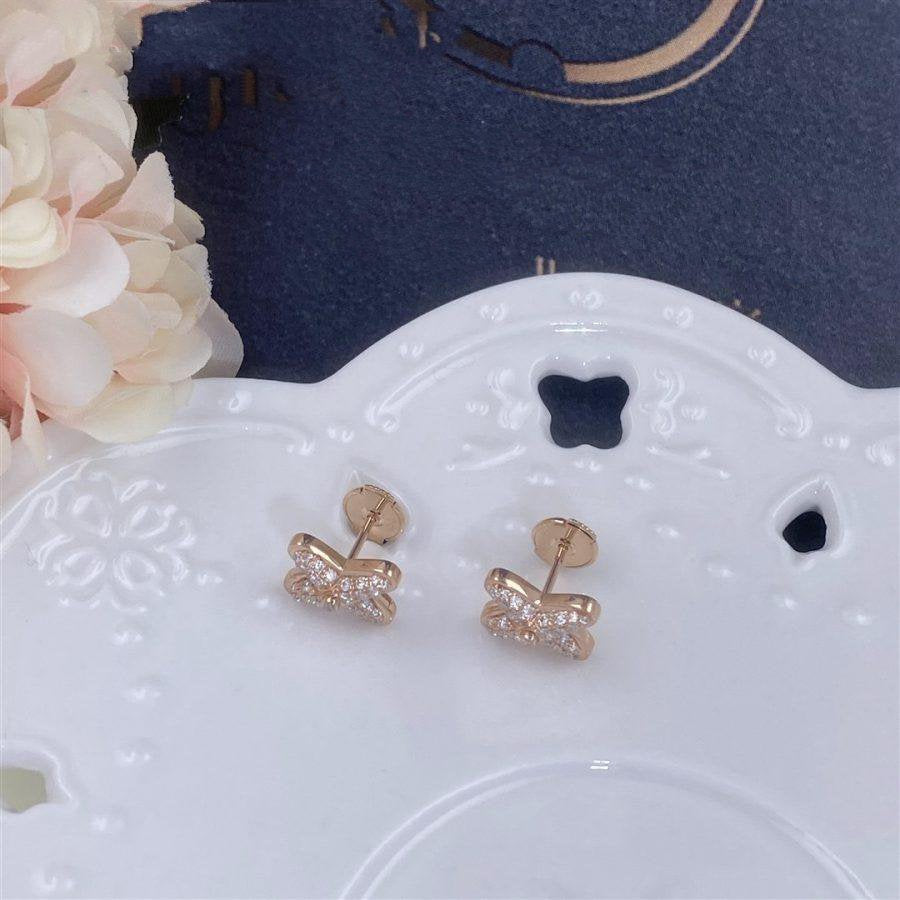 Aura JEUX DE PINK GOLD DIAMOND EARRINGS