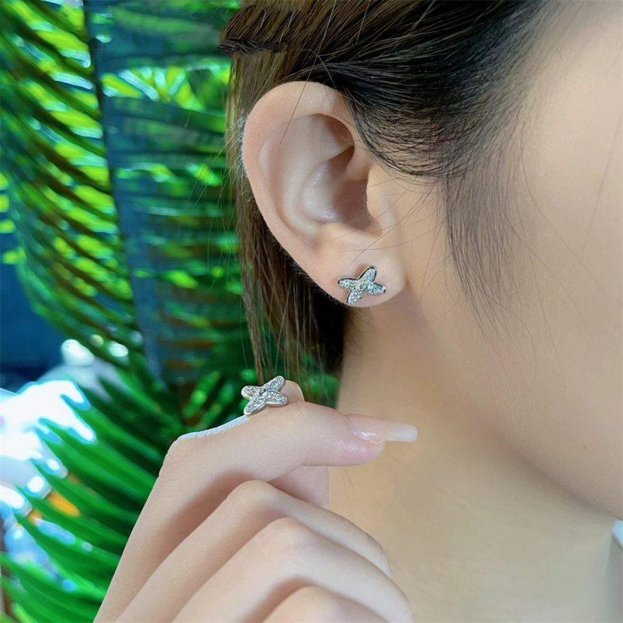 Aura JEUX DE SILVER DIAMOND EARRINGS