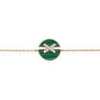 Aura MALACHIT-ARMBAND-SET ROSÉGOLD DIAMANTEN